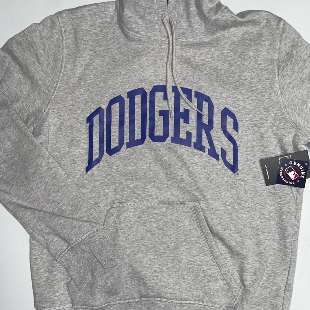 New Era/MLB: Los Angeles Dodgers Gray Hoodie/Pullover Sweater (Medium)